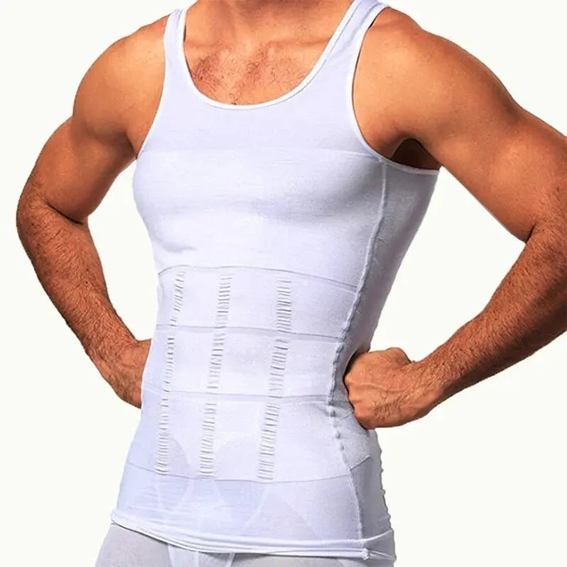 Men Body Shaper Slimming Compression Vest Undershirt Seamless Waist Trainer Tank Top Belly Control Weight Loss Shapewear